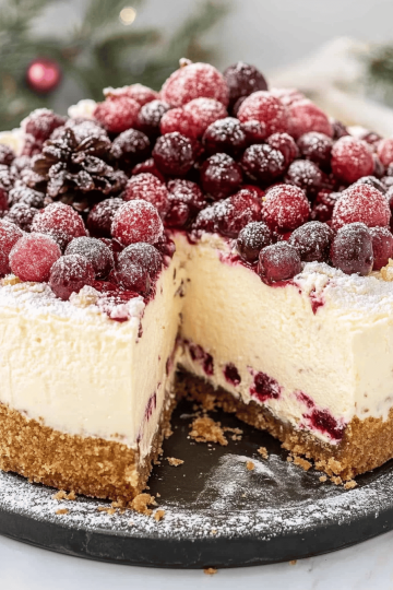 Christmas cheesecake