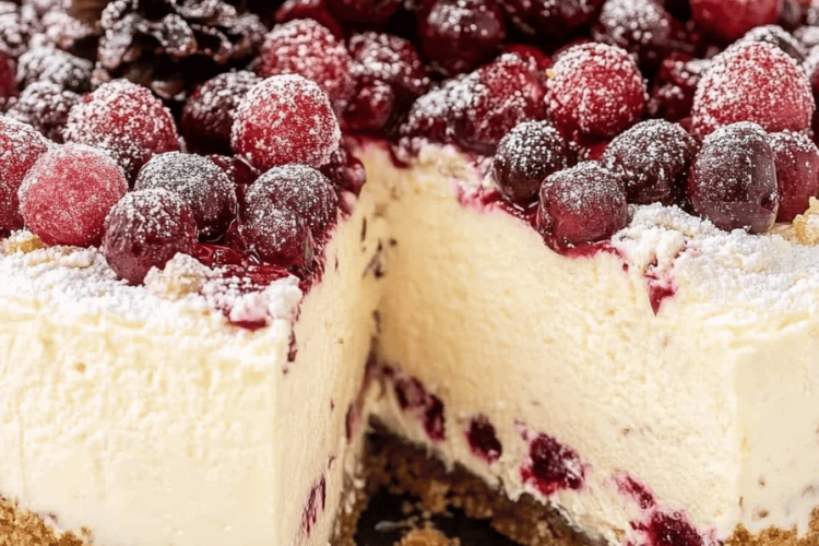 Christmas cheesecake