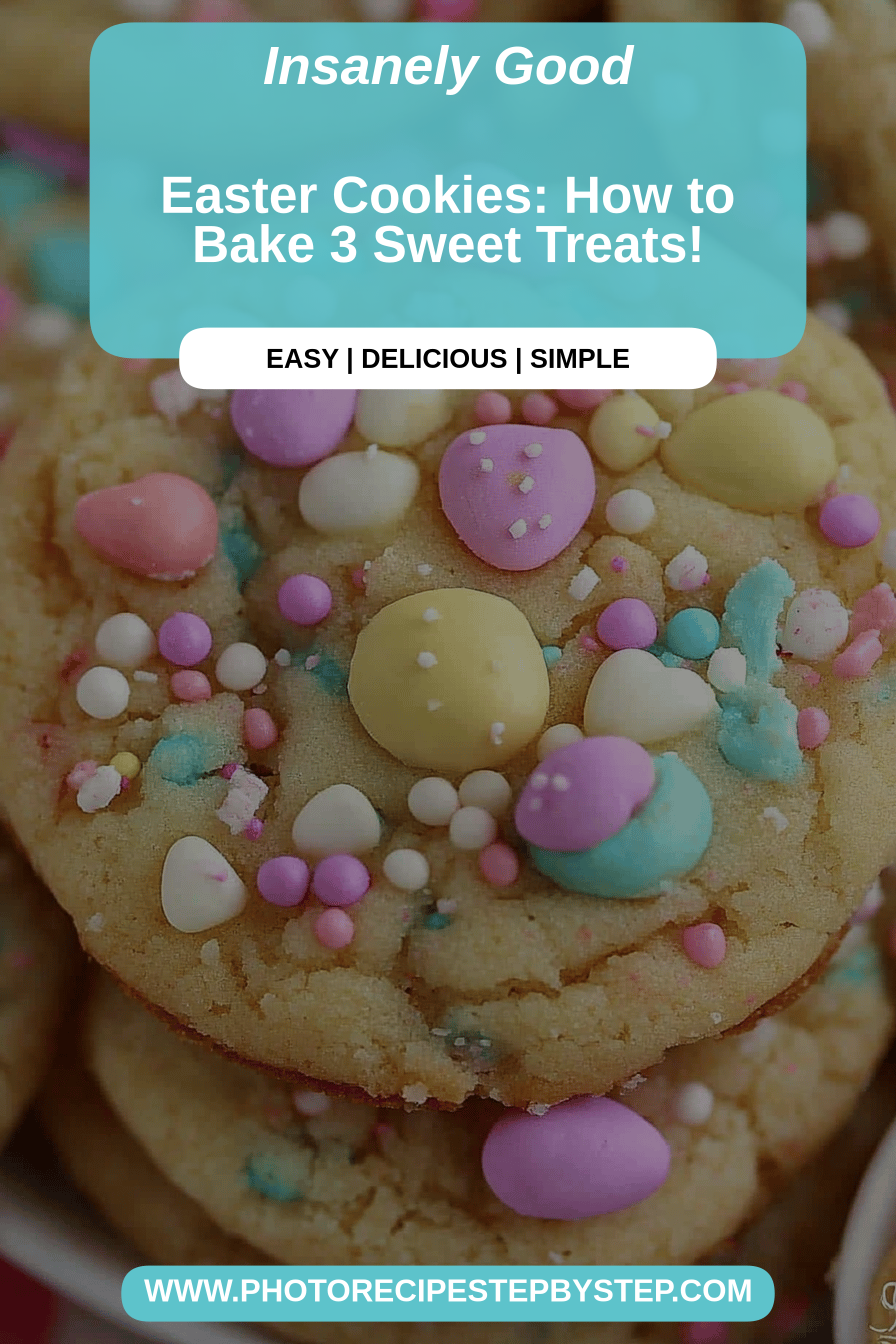 Easter cookies final dish beautifully presented and ready to serve