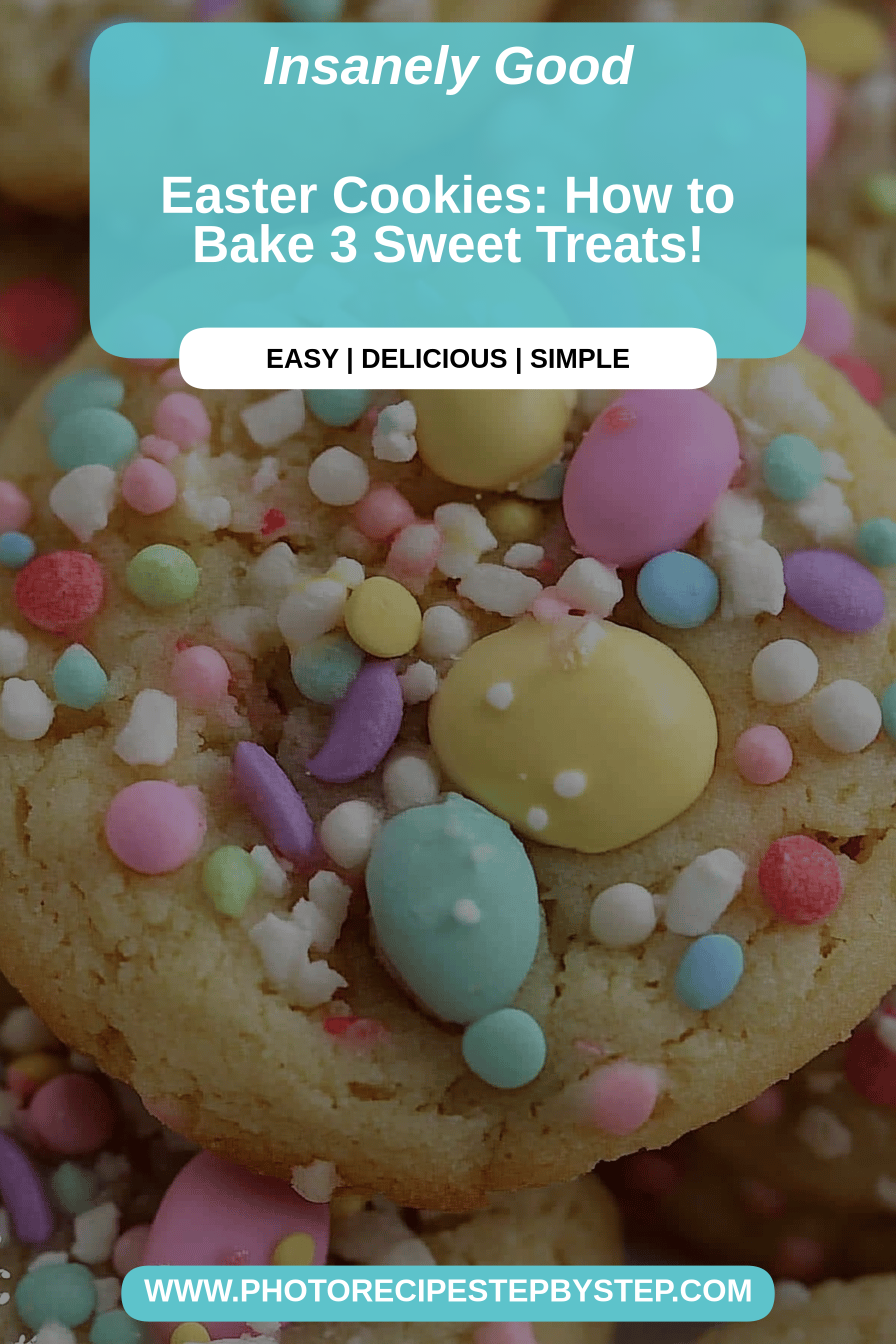 Easter cookies final dish beautifully presented and ready to serve