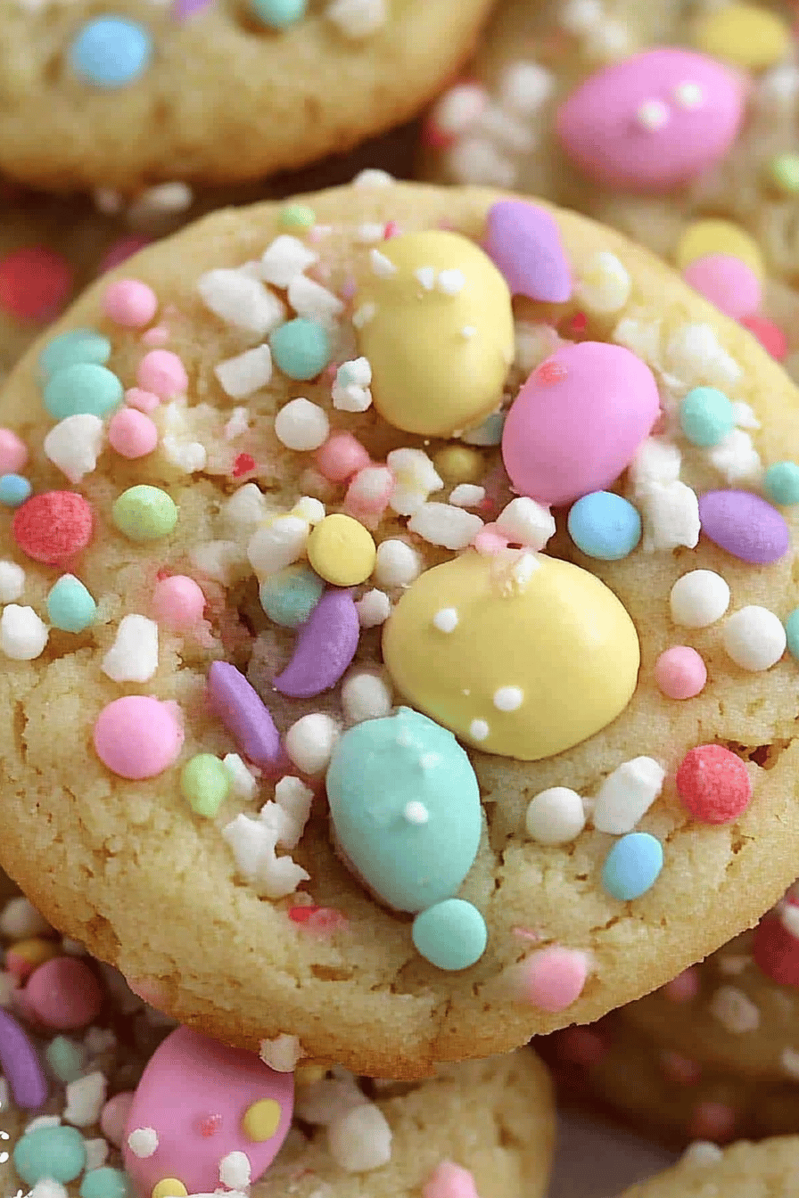 Easter cookies ingredients organized and measured on kitchen counter