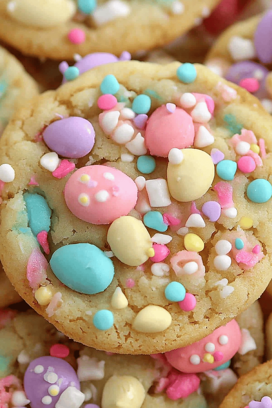 Easter cookies slice on plate showing perfect texture and swirl pattern