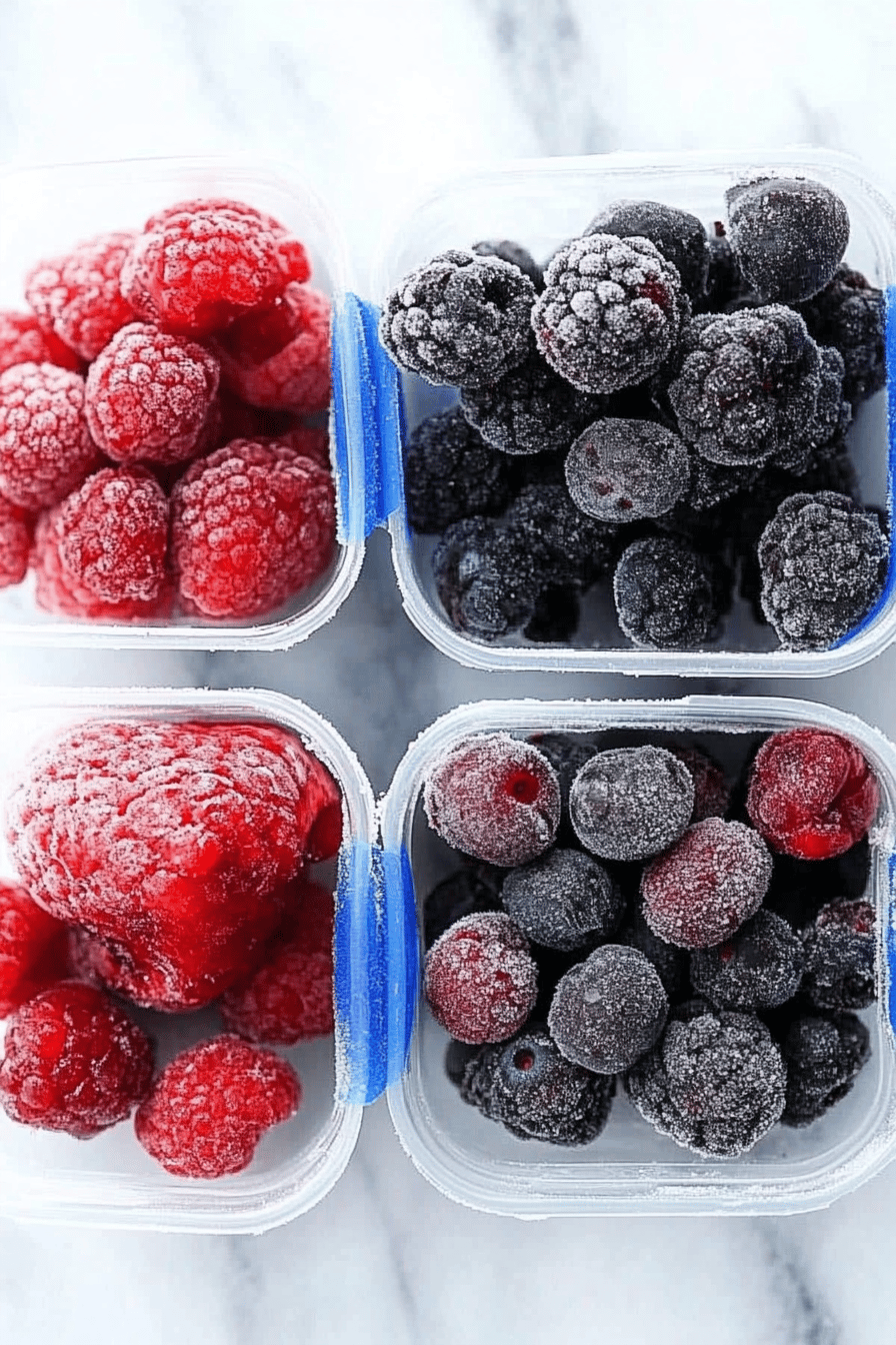 Freeze Berries slice on plate showing perfect texture and swirl pattern