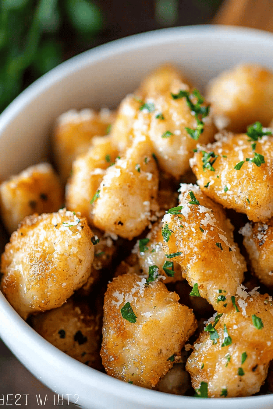 Garlic Parmesan Chicken Bites slice on plate showing perfect texture and swirl pattern