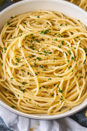 Garlic butter pasta
