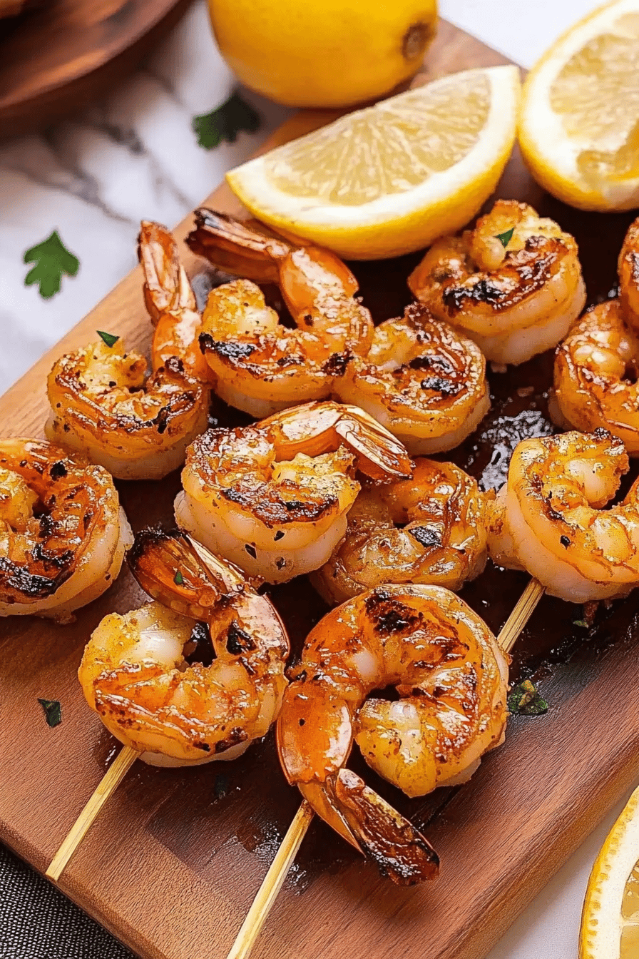 Grilled Shrimp Tips slice on plate showing perfect texture and swirl pattern