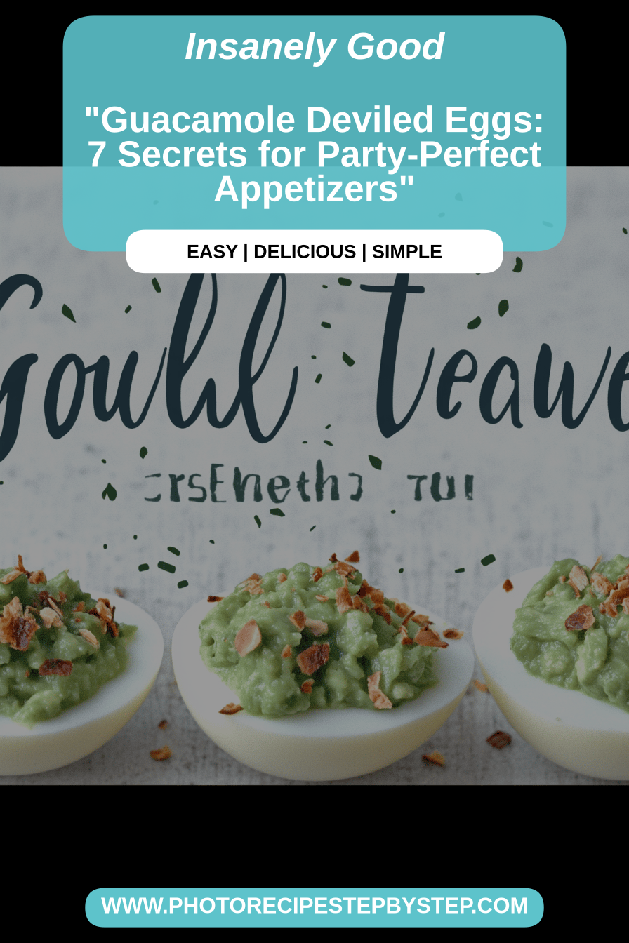 Guacamole Deviled Eggs final dish beautifully presented and ready to serve