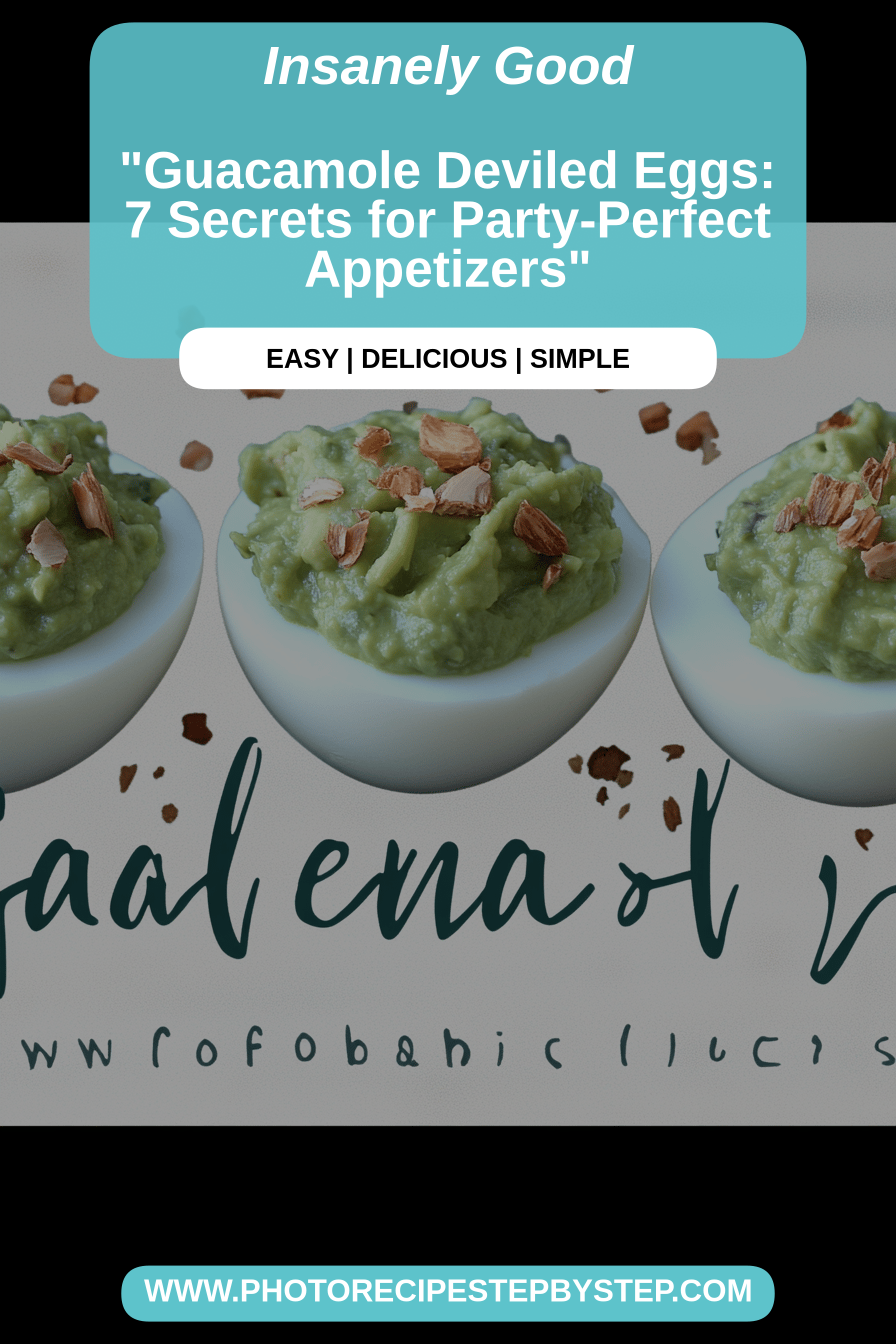 Guacamole Deviled Eggs final dish beautifully presented and ready to serve