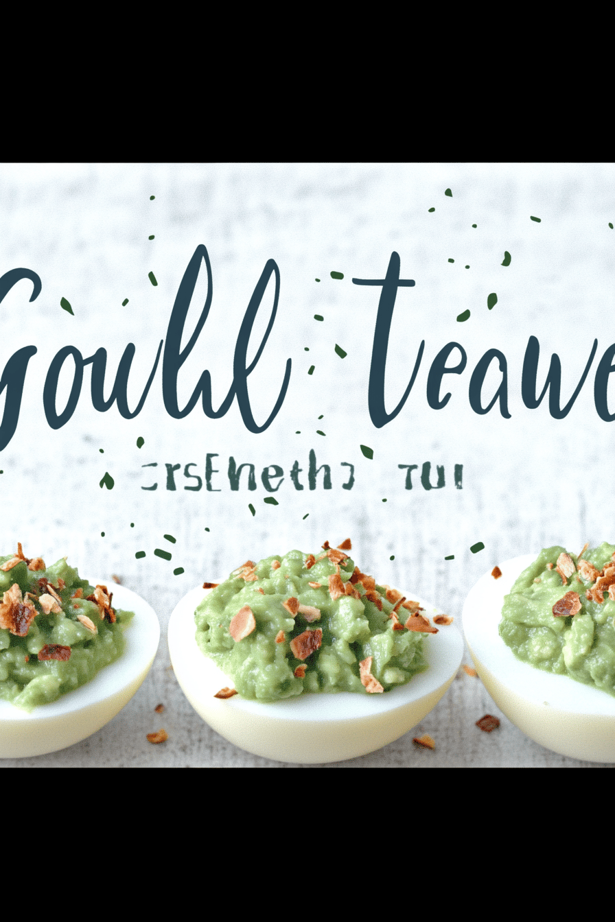 Guacamole Deviled Eggs ingredients organized and measured on kitchen counter