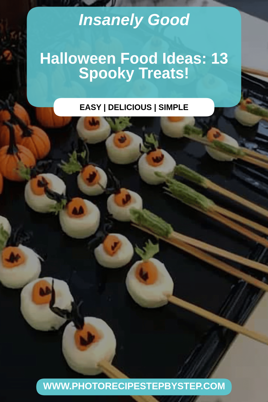 Halloween food final dish beautifully presented and ready to serve