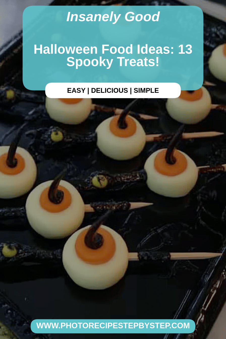 Halloween food final dish beautifully presented and ready to serve