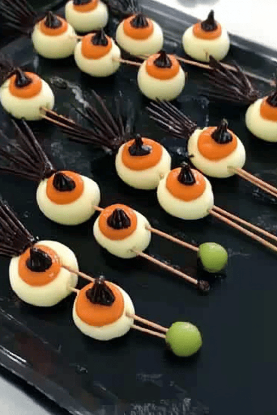 Halloween food slice on plate showing perfect texture and swirl pattern