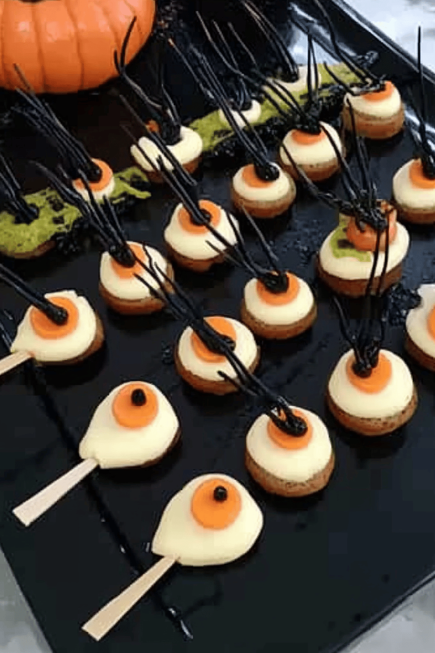 Halloween food slice on plate showing perfect texture and swirl pattern