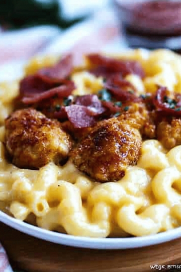 Honey pepper chicken mac and cheese