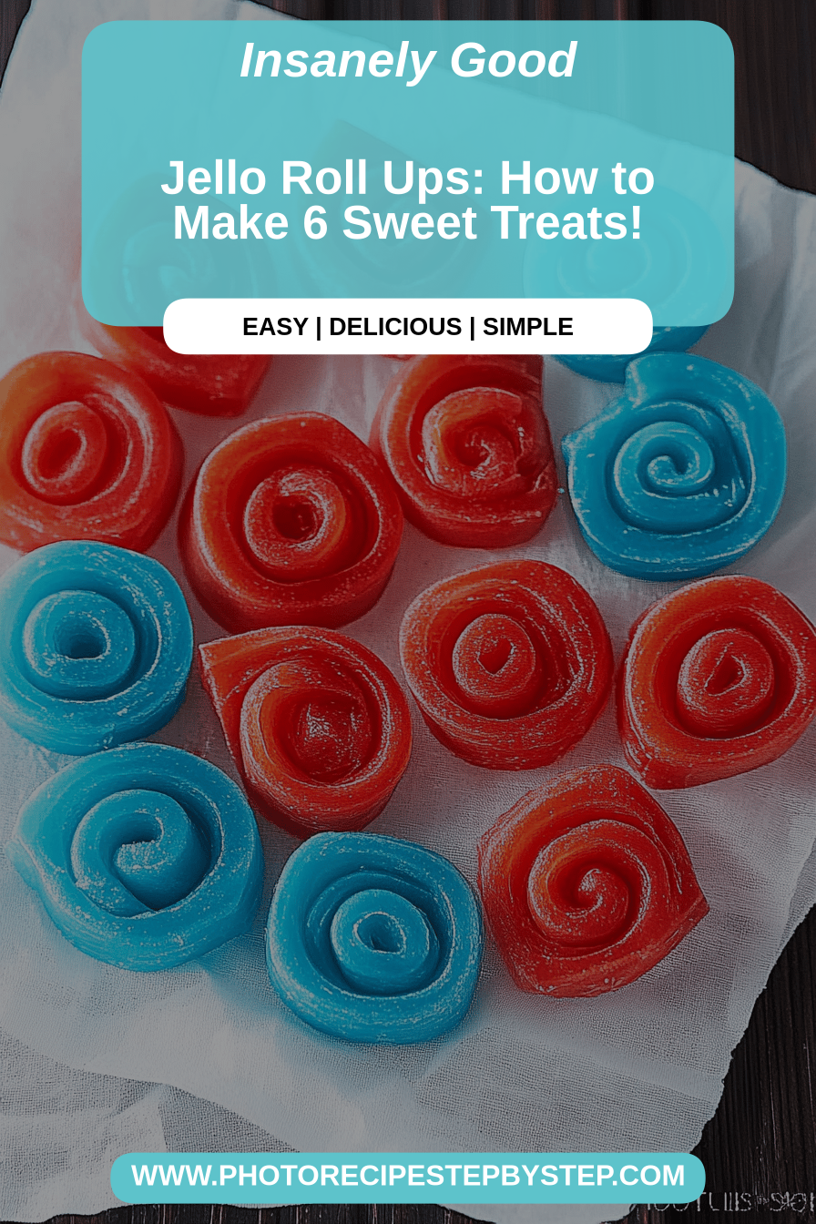 Jello roll ups final dish beautifully presented and ready to serve