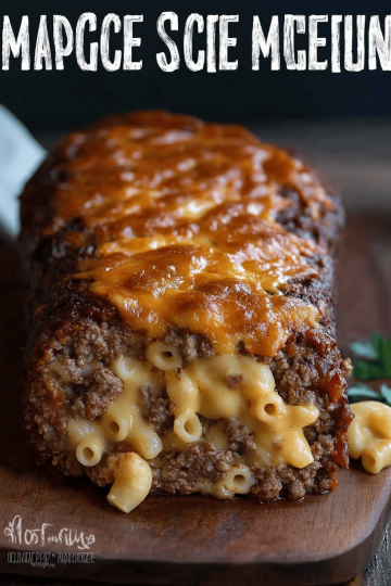 Macaroni Cheese Stuffed Meatloaf