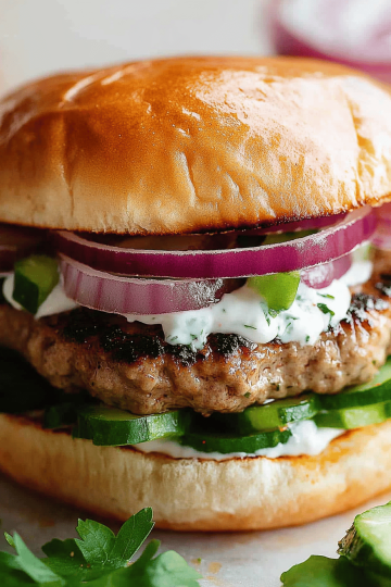 Mediterranean burger