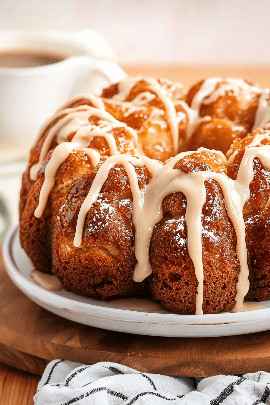Monkey Bread Recipe ingredients organized and measured on kitchen counter