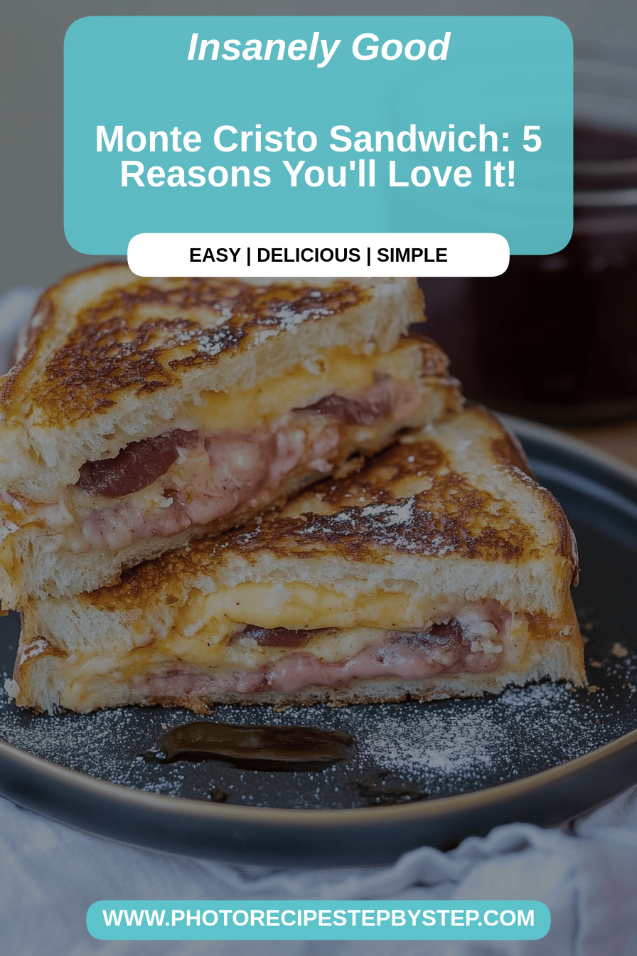 Monte Cristo sandwich final dish beautifully presented and ready to serve