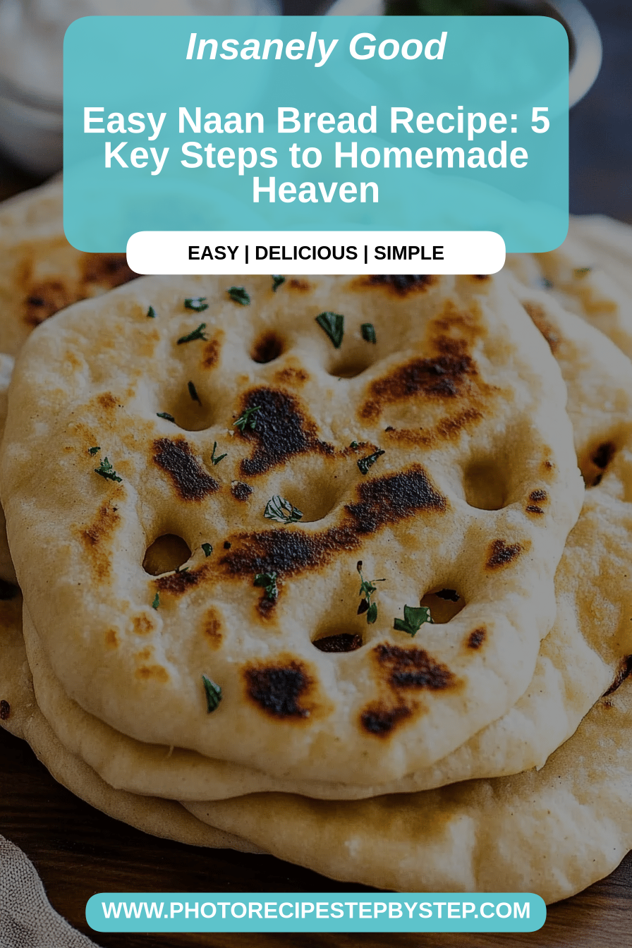 Naan Bread Recipe final dish beautifully presented and ready to serve