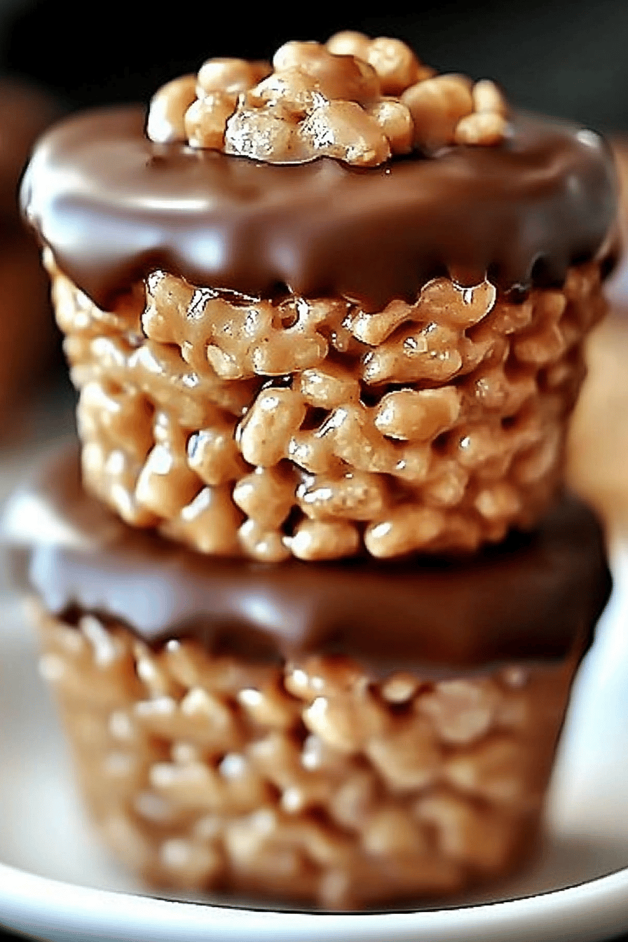 Peanut Butter Rice Krispie Cups ingredients organized and measured on kitchen counter