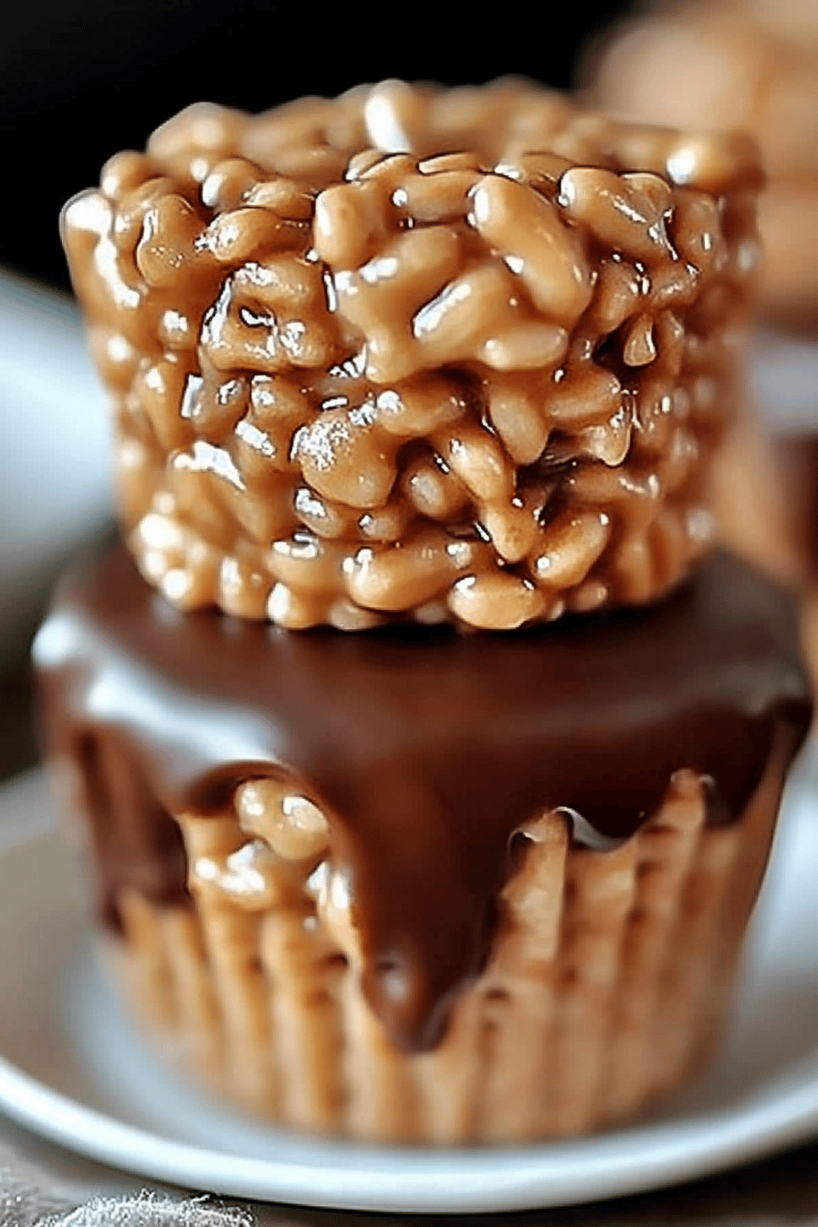 Peanut Butter Rice Krispie Cups ingredients organized and measured on kitchen counter