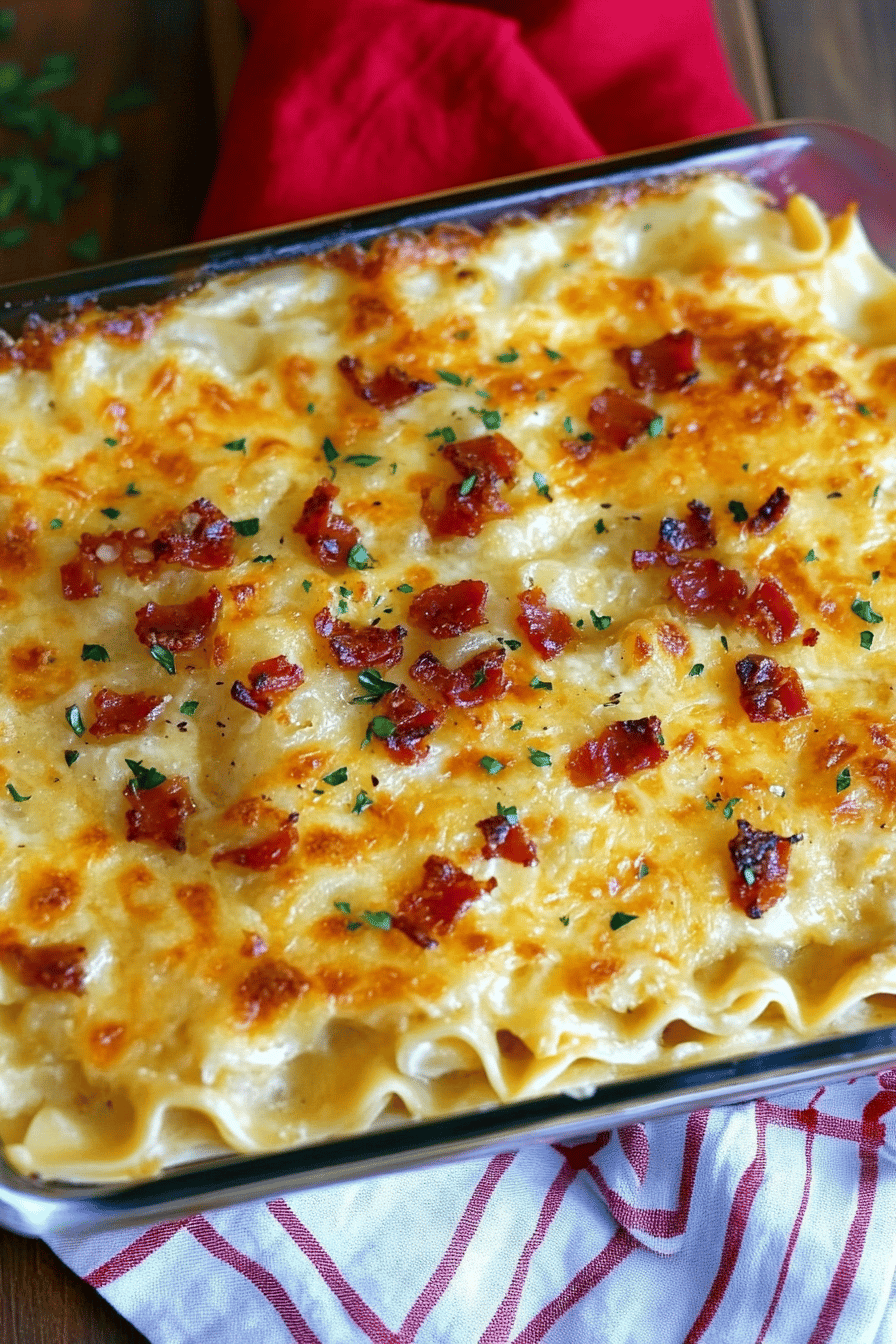 Pierogi Lasagna slice on plate showing perfect texture and swirl pattern