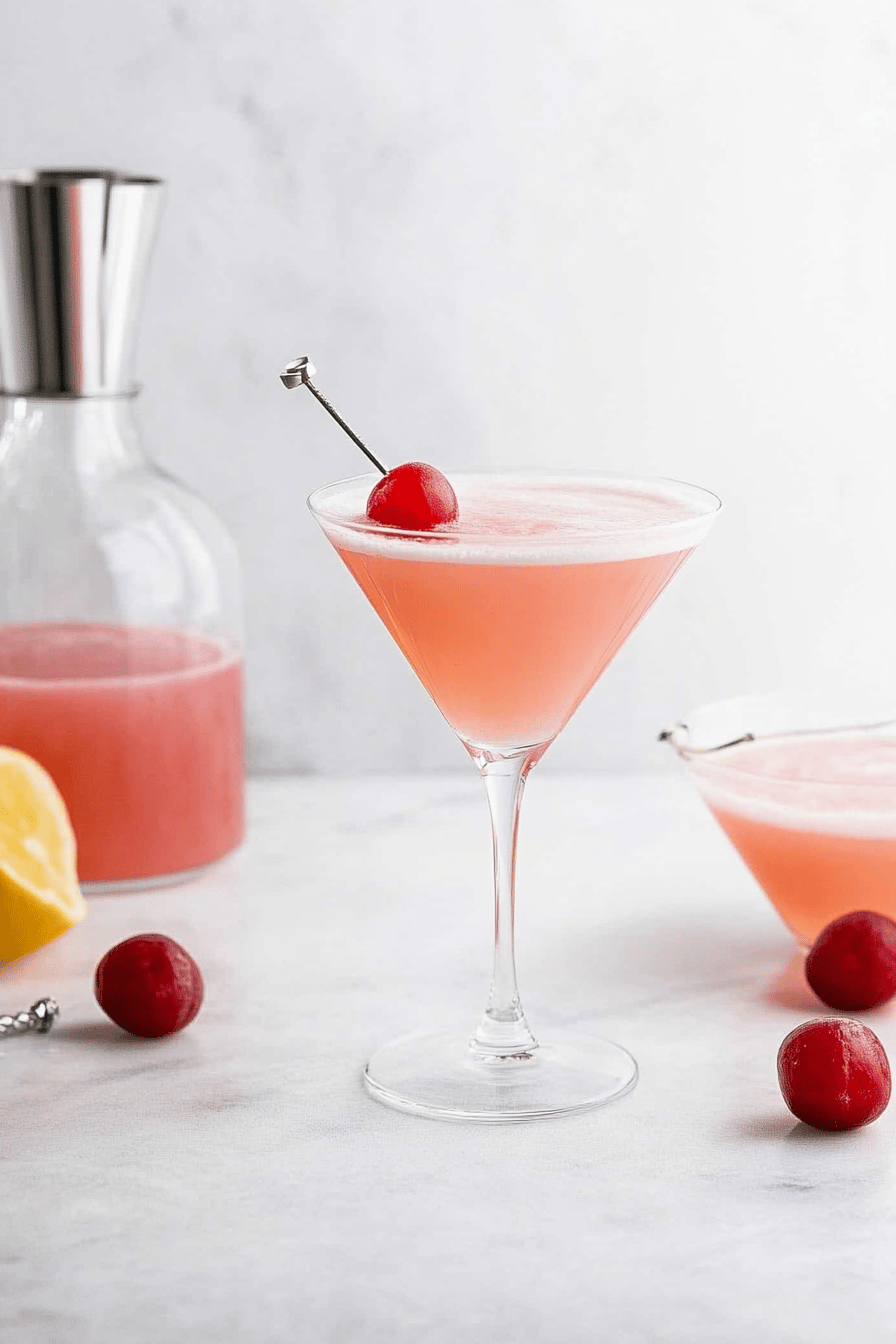 Pink Lady Cocktail slice on plate showing perfect texture and swirl pattern