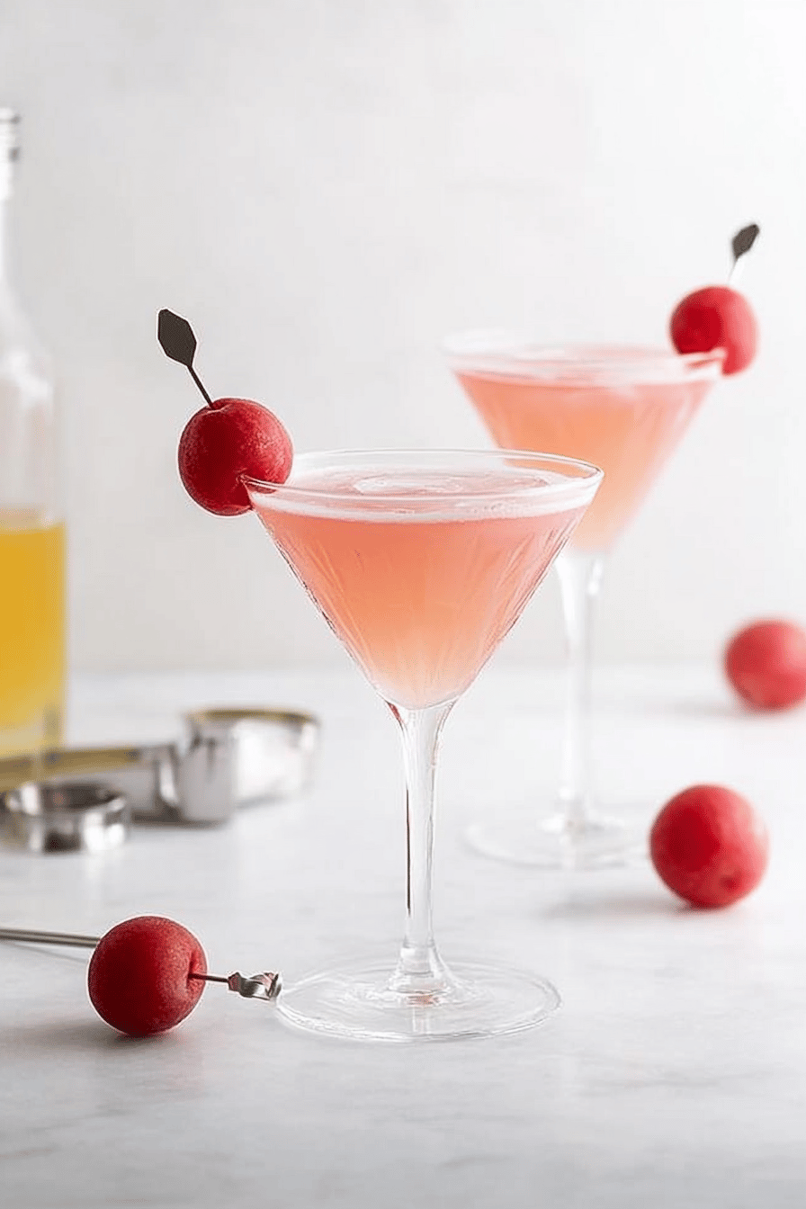 Pink Lady Cocktail slice on plate showing perfect texture and swirl pattern