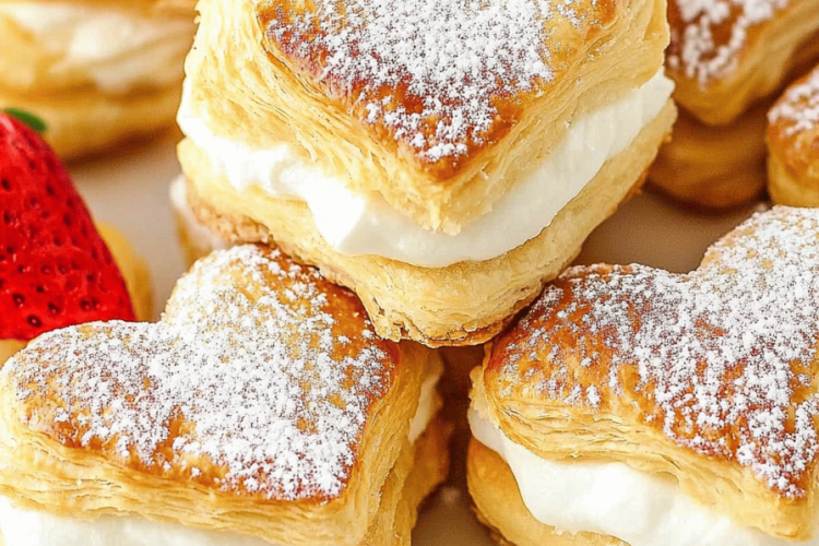 Puff pastry hearts