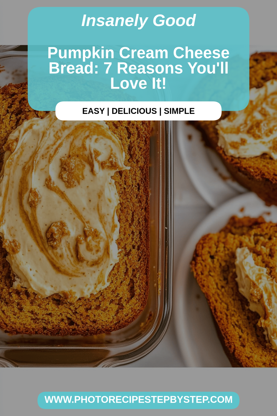 Pumpkin Cream Cheese Bread final dish beautifully presented and ready to serve