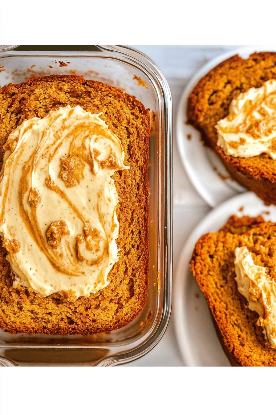 Pumpkin Cream Cheese Bread ingredients organized and measured on kitchen counter