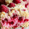Raspberry protein cake