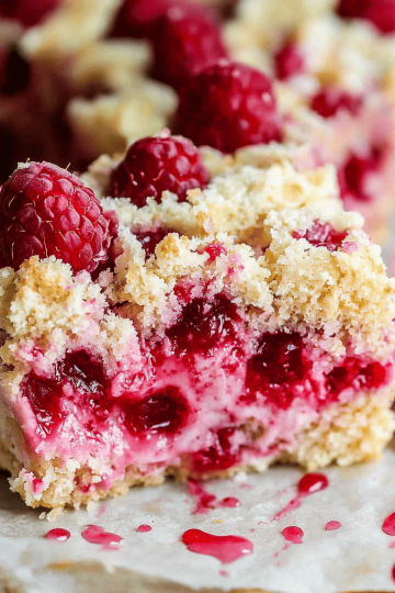 Raspberry protein cake