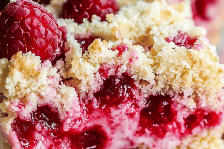 Raspberry protein cake