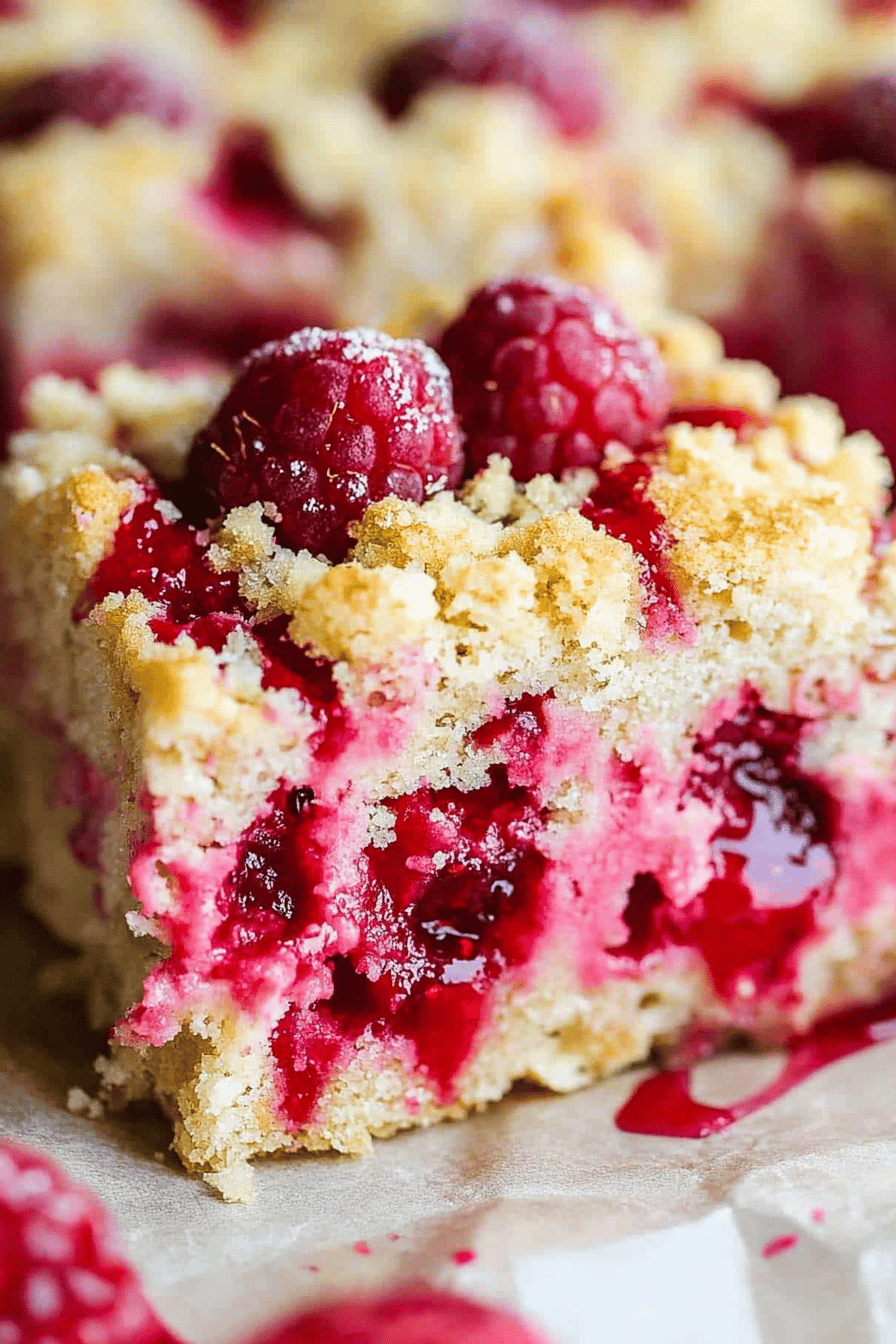 Raspberry protein cake ingredients organized and measured on kitchen counter