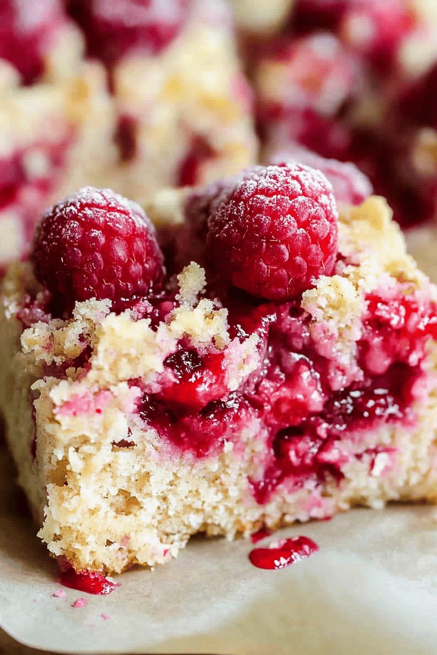 Raspberry protein cake slice on plate showing perfect texture and swirl pattern