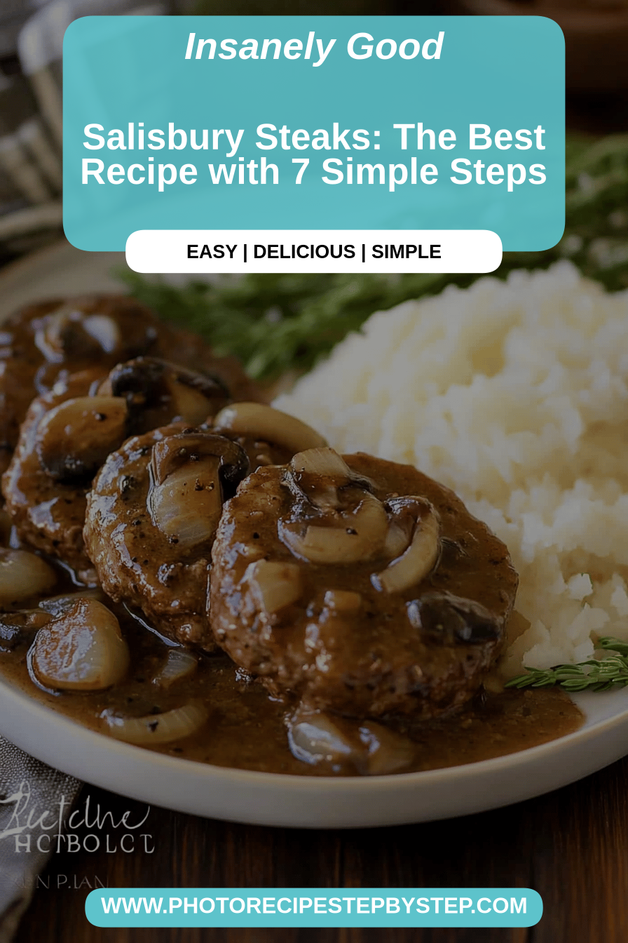 Salisbury steak recipe final dish beautifully presented and ready to serve