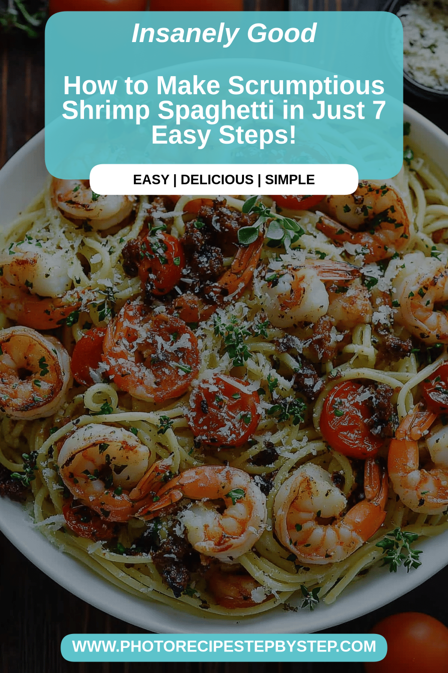 Shrimp Spaghetti Recipe final dish beautifully presented and ready to serve