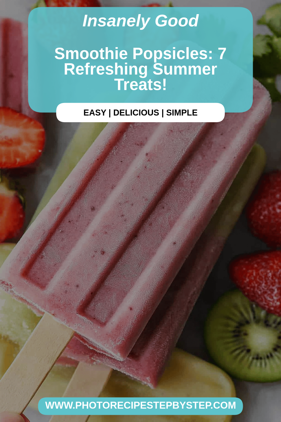 Smoothie popsicles final dish beautifully presented and ready to serve