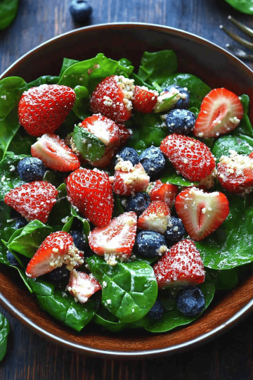 Strawberry Spinach Salad