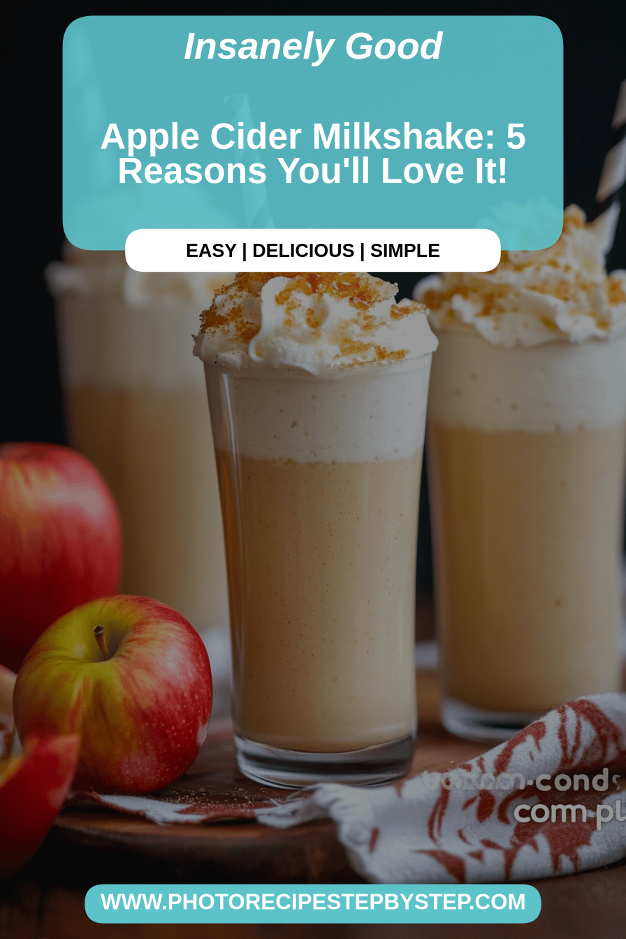 apple cider milkshake final dish beautifully presented and ready to serve