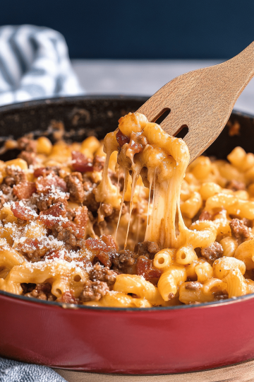 bacon cheeseburger pasta