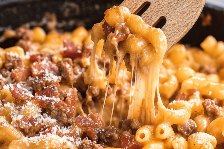 bacon cheeseburger pasta