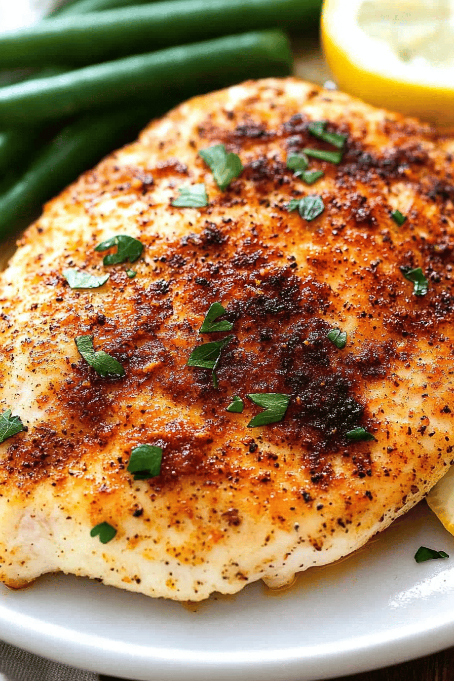 baked chicken breast ingredients organized and measured on kitchen counter