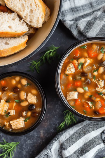 chicken bean soup