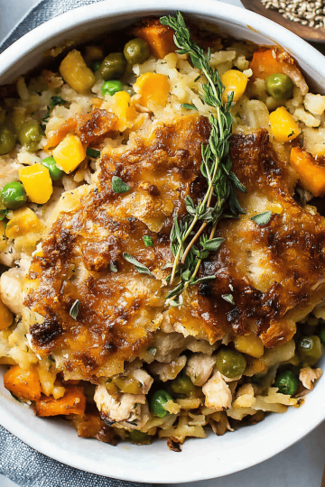 chicken pot pie skillet