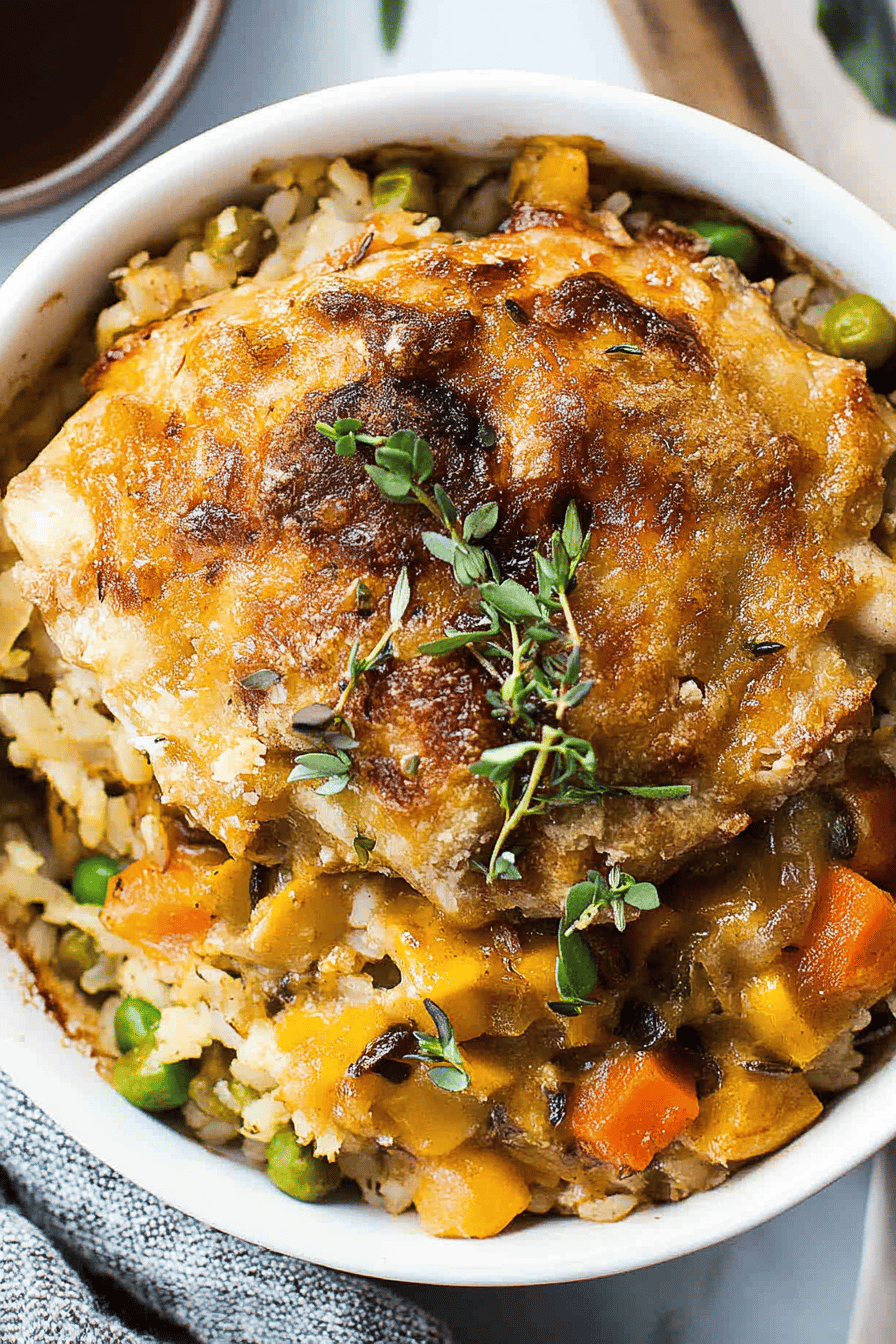 chicken pot pie skillet slice on plate showing perfect texture and swirl pattern
