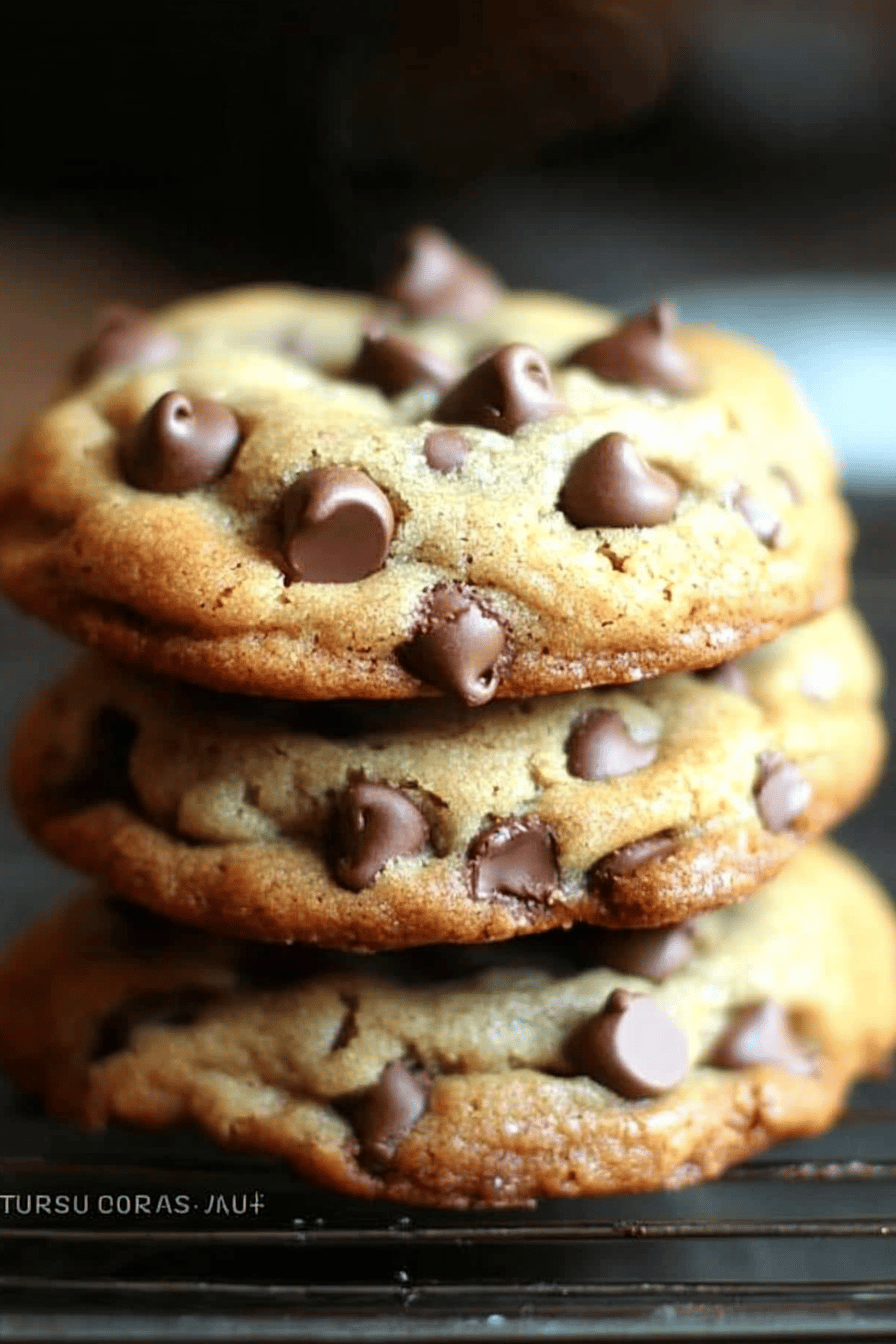 chocolate chip cookies slice on plate showing perfect texture and swirl pattern