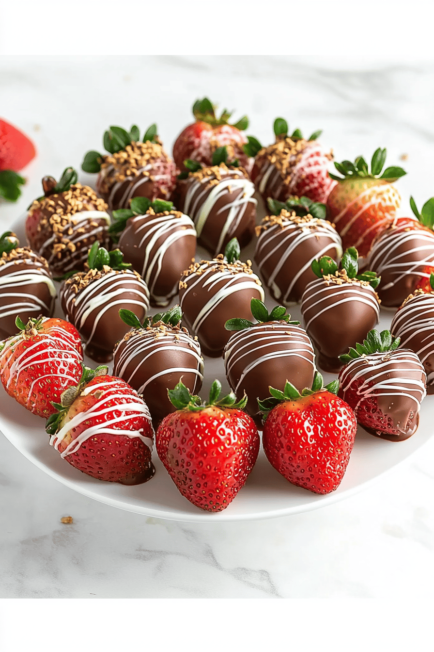 chocolate covered strawberries ingredients organized and measured on kitchen counter